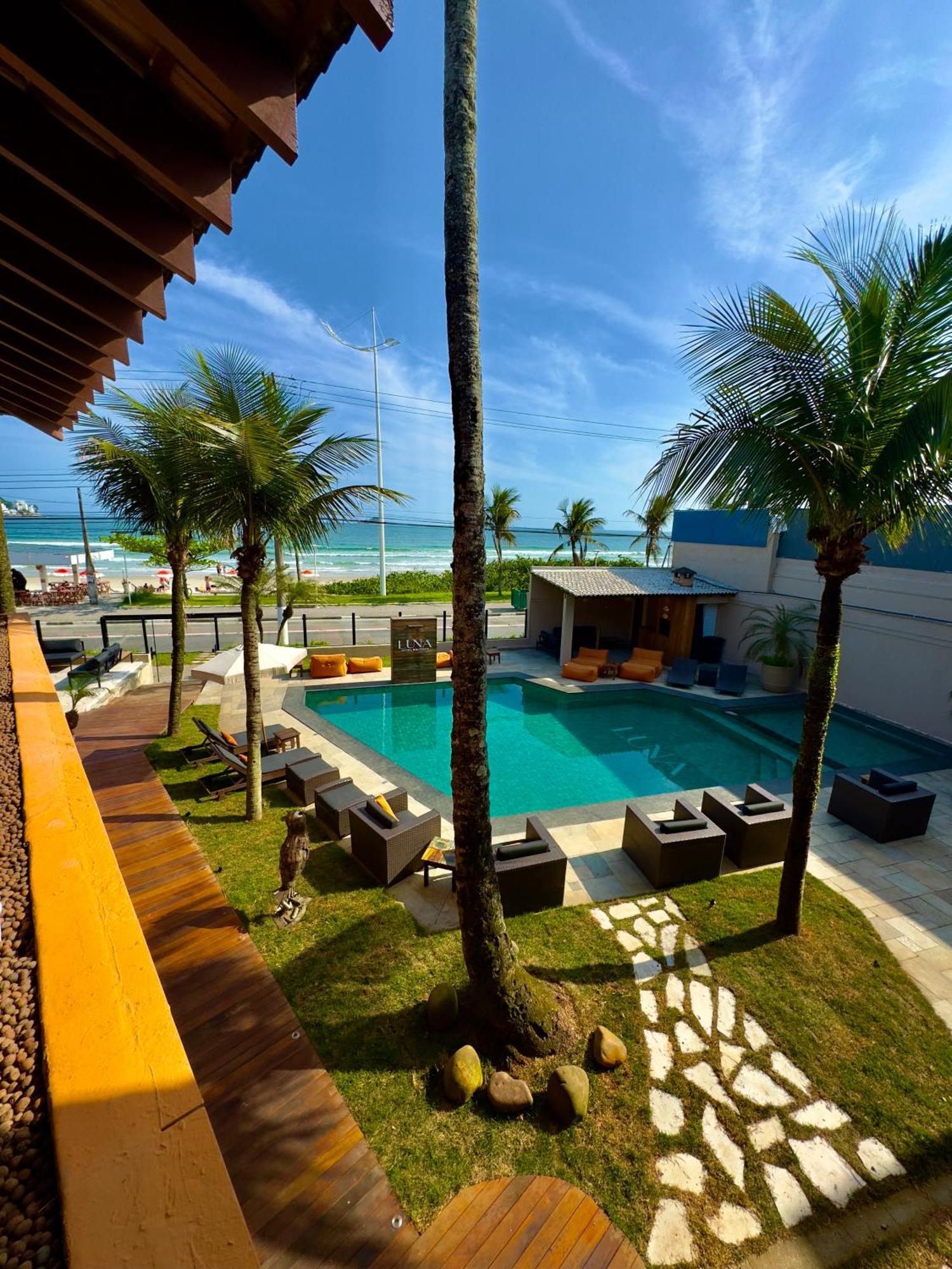 Luna Hotel Boutique - Frente A Praia Guarujá Extérieur photo